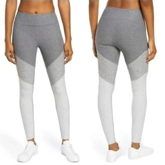 Outdoor Voices Pants - Outdoor Voices Leggings Springs Graphite/Ash/Dove 7/8 color block size Small